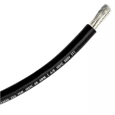 Marine Grade 6 AWG Stranded Tinned Copper Primary Wire Boat Cable Black Ancor • $4.95