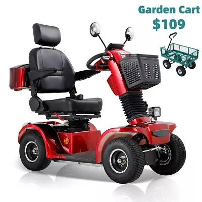 Four Wheel Travel Mobility Scooter 500W 48V 20AH Battery Motor For Adult Senior • $109.98