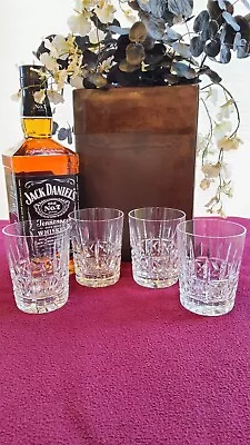 Waterford Crystal Kylemore 4 Old Fashioned Rock Glasses Whiskey Tumblers~MINT~ • $124.95