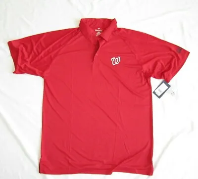 New Fanatics Washington Nationals Polyester Polo Shirt Size XLT (Retail $70) • $24