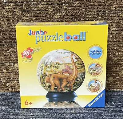 $17.99 • Buy Ravensburger Junior Prehistoric Jurassic Dinosaur 5  CurveD Puzzle Ball 96pc.NEW