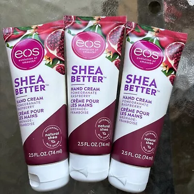 3-eos Shea Better Hand Cream Pomegranate Raspberry 2.5 Oz Shea Oil Moisturizing • $13.99