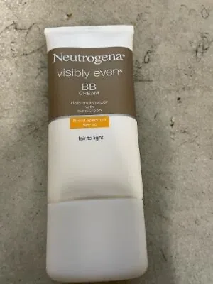 Neutrogena Visibly Even Bb Cream 1.7 Oz Moisturizer Spf 30 Fair To Light Rare! • $19.99