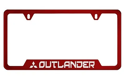 Red License Plate Frame For Mitsubishi Outlander • $14.50
