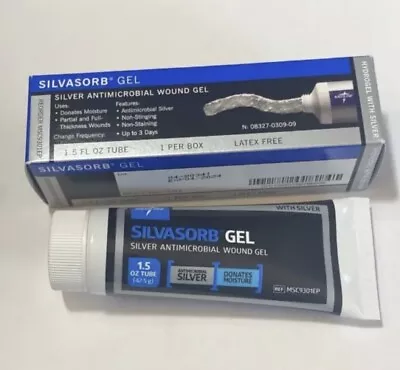 Silvasorb Silver Antimicrobial Wound Gel 1.5oz  Tube - MSC9301EP • $18.99