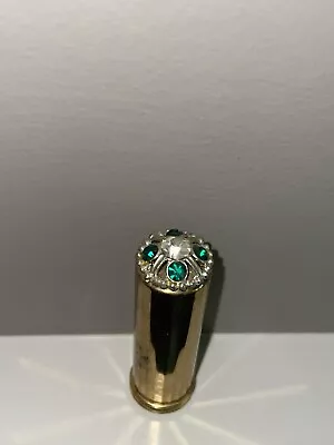 Vintage Coty Green And Clear Rhinestone Lipstick Holder • $44.95