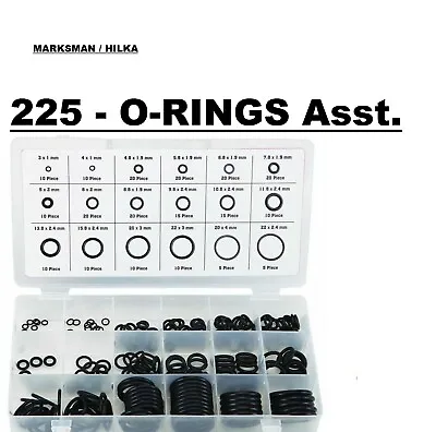 225pc Rubber O-Ring Tap Washers Gasket Set Seal Assorted Plumbing +Petrol Diesel • £4.99