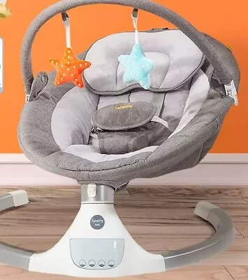 Electric Baby Bouncer Hub Swing - Grey • £80