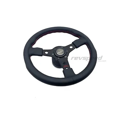 Volvo 240 242 244 Luisi Racing Steering Wheel Black Leather With Hub Kit 350mm • $229.95
