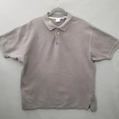 Vintage OP Sport Polo Shirt Mens XL Gray Ocean Pacific Heavy Cotton Short Sleeve • $12.97