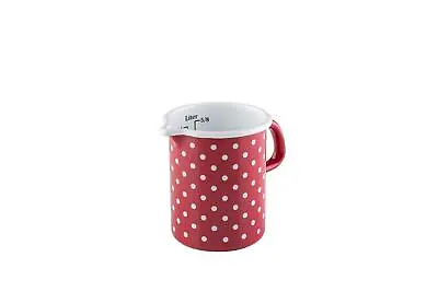 Riess Kitchen Measuring Cup 9 CM 05 Litre Jug Beak Pot Milk Pan Mug Enamel • $70.17