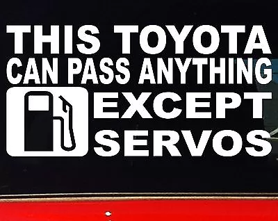 $6.90 • Buy For TOYOTA 4x4 Ute Car Accessories Funny Landcruiser Stickers 200mm 