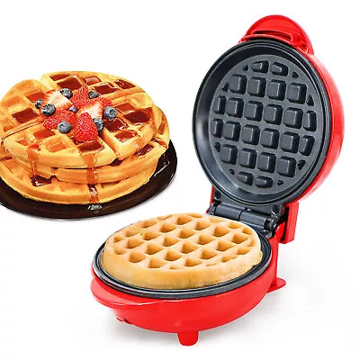 £12.86 • Buy Mini Waffle Maker Electric Machine Non-Stick Coating Table Top Cooking Kitchen