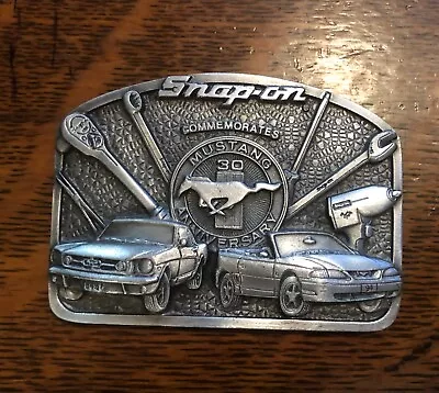 Snap On Ford Mustang Shelby Cobra  Gt Fastback Vtg Belt Buckle Missing Hardware • $42.50