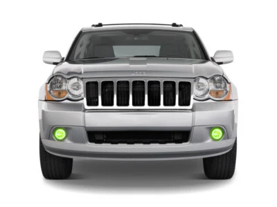 $62.30 • Buy For Jeep Grand Cherokee 05-10 Green LED Halo Kit For Fog Lights
