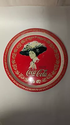 Vintage 1982 Coca-Cola Metal Beer Tray 12 3/4  Round GC USED FREE SHIPPING  • $24