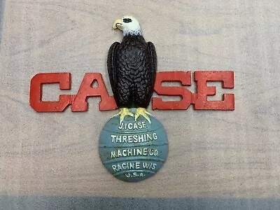 J.I. Case Threshing Machine Co. - Cast Iron Eagle Tractor Farm Advertising • $42.50