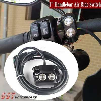 $42.23 • Buy Motorcycle Air Ride Suspension Control Kit For Harley V-Rod 1'' Handlebar Switch