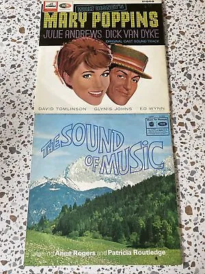 Mary Poppins Soundtrack LP Julie Andrews The Sound Of Music Vinyl Record • £9.99