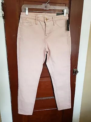 NWT MOSSIMO Women's 6 Pink Cotton Polyester Spandex High Rise Jegging Crop Jeans • $14.95