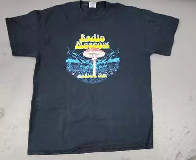 Gildan Radio Moscow Magical Dirt Cotton T-Shirt - Unisex L Nicaragua Blue • $20.09