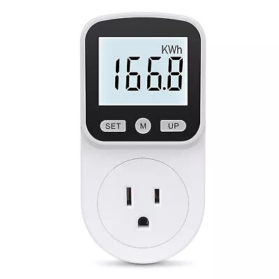 Digital Outlet Power Meter Energy Monitor Volt Watt Voltage Amps Socket Analyzer • $13.89