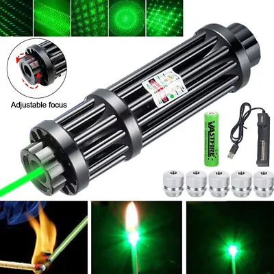 High Power 8000m Green Laser Pointer Pen Visible Beam Dot Laser Light +Battery • £27.99