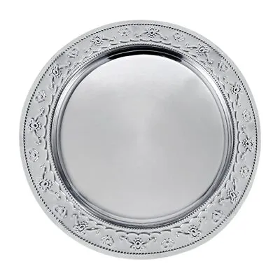 13-Inch Stainless Steel Charger Plates 6Pcs Silver Dinner Plate Chargers Round • $53.05