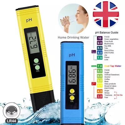 £5.68 • Buy PH Meter LCD Digital Electric Tester Pen Water Hydroponics Test Kit Aquarium 