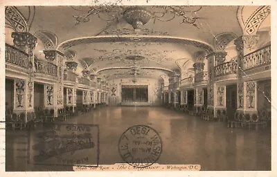 Postcard Washington DC Mayflower Hotel Main Ball Room 1930 Vintage PC G9175 • $3