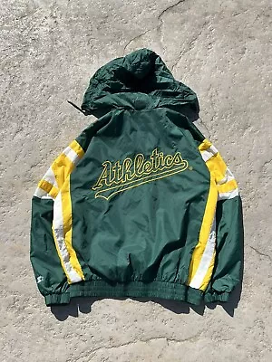 Oakland Athletics A's Vintage Starter Nylon Windbreaker Jacket Mens   • $140