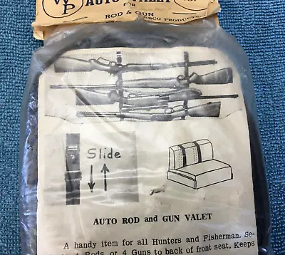 NOS Car Seat Gun Rack Vintage Fishing Rod Holders Accessory Pole Carriers • $124.95