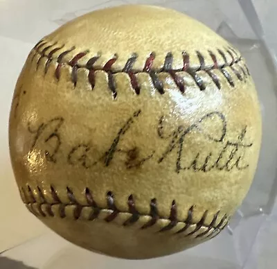 Babe Ruth & Lou Gehrig Autographed Official Al Baseball / Full Jsa Letter • $6600