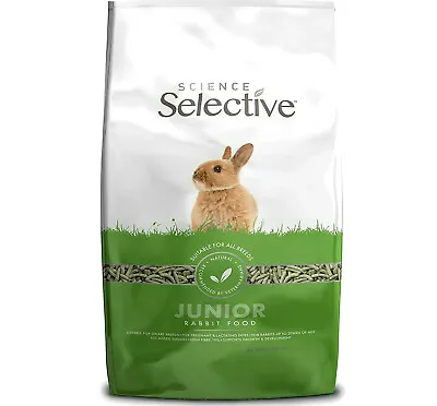 SELECTIVE JUNIOR RABBIT FOOD 1.5K 3KG 10KG : Science Bunny Feed Bp Pet Pellet Vf • £28.99