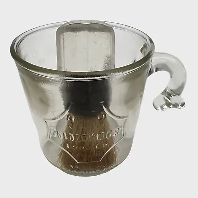 Vintage Golden Knight Shaving Soap Shaving Mug & Ever-Ready Lucite Shaving Brush • $18