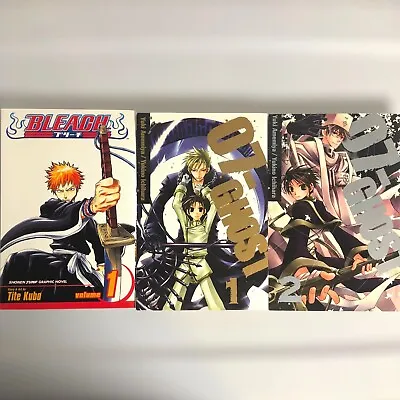 07 Ghost Vol 1 2 (Amemiya Ichihara) Bleach Vol 1 (Tite Kubo) Eng Manga Lot Anime • $17
