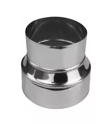 £18.99 • Buy Chimney Flue Liner Metal Reducer Ducting Stainless Steel Pipe Connector Adapter