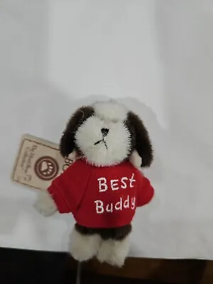 Boyds Bears 4  Mini Message Best Buddy Dog Puppy Red Shirt Thinkin Of Ya Series • $157.73