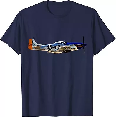 P-51 Mustang WWII Fighter Plane US Military Aviation History T-Shirt Size S-5XL • $17.99