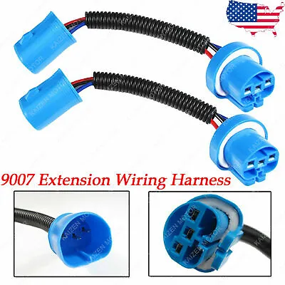 9004 9007 HB5 Extension Wiring Harness Socket Adapter For Headlight Fog Lights • $9.88