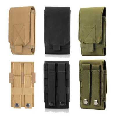 Universal Tactical Cell Phone Belt Pack Bag Molle Waist Pouch Holster Case New • $8.89