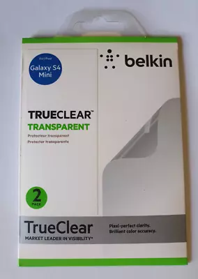 Belkin Screen Protector For Samsung Galaxy S4 Mini Transparent 2 Overlays F8m642 • $6.48