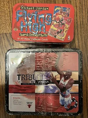 1996 Michael Jordan Flying High Collector's Set 1999 Tribute To Jordan Lunchbox • $100