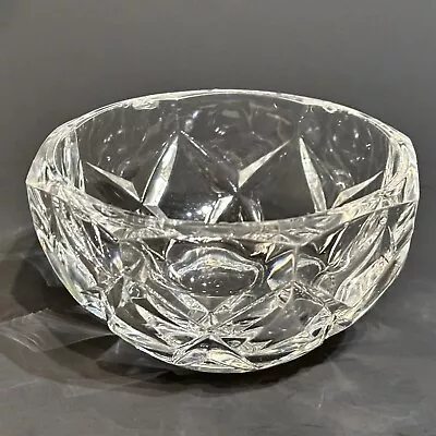 Val Saint Lambert Rio Hand Blown Cut Crystal Bowl Signed Crafted In Belgium 4” • $20