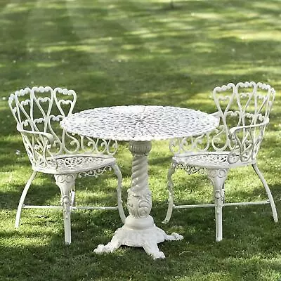 Deluxe Solid Cream  Royal Ascott  Two Seater Bistro Set • £699