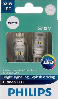 Philips Ultinon LED 921 White 6000K Pack Of 2 Exterior Bulbs High Mount Stop NEW • $23.90