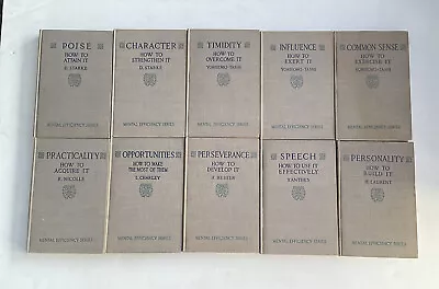 Mental Efficiency Series 1916 Complete Set Of 10 Funk & Wagnall Great Condition • $110