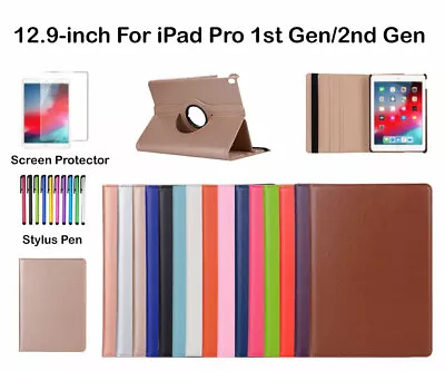 $5.35 • Buy  360°Rotate PU Leather Cover Case For Apple 12.9-inch IPad Pro 1st / 2nd Gen