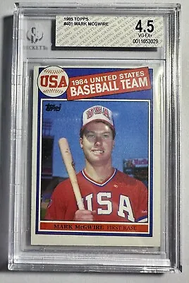 1985 Topps Mark McGwire #401 BGS 4.5 Baseball • $10