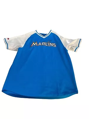 Preowned Stitches MLB Miami Marlins Shirt Size Medium R3 • $40